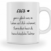 Tasse-weiss Schriftmuster